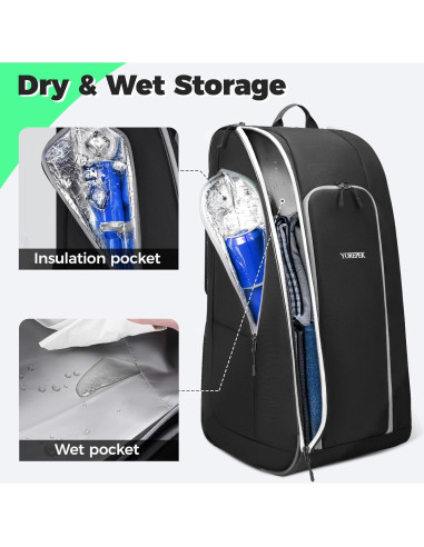 Mochila de Fútbol YOREPEK con Compartimento para Zapatos