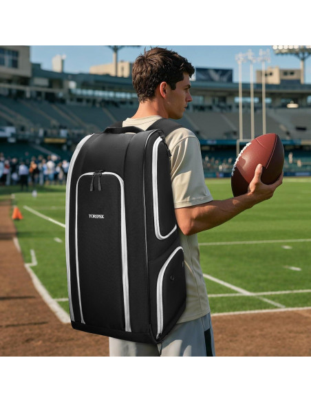 Mochila de Fútbol YOREPEK con Compartimento para Zapatos