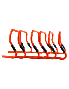 Conjunto de Vallas Flexibles Cannon Sports 6 Piezas PVC Naranja