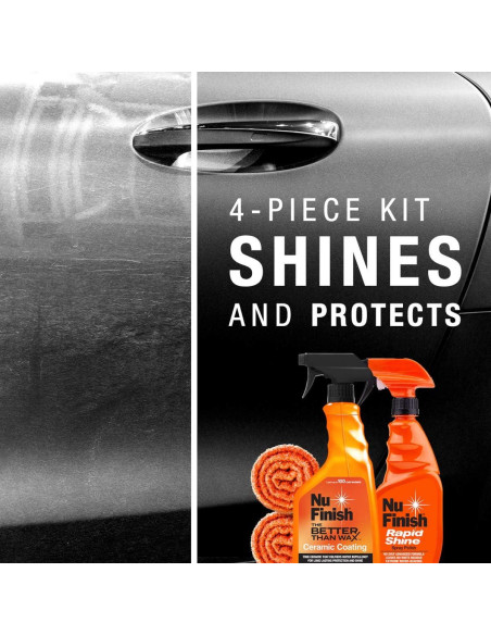 Kit de Protector de Abrigo Nu Finish - Recubrimiento Cerámico y Brillo Rápido