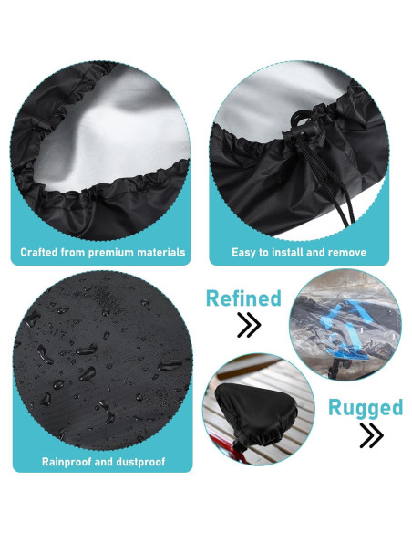 Cubiertas de Asiento de Bicicleta Yolev 2 Pcs Impermeables