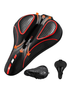 Cojín de Asiento de Bicicleta YOUNGDO Gel Impermeable Rojo