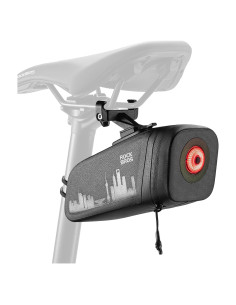 Bolsa de Sillín ROCKBROS 0.66L Impermeable con Luz Trasera