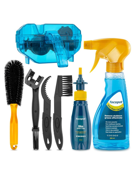 Kit de Limpieza de Bicicleta Focopot con Lubricante y Desengrasante