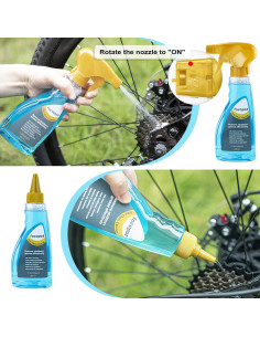 Kit de Limpieza de Bicicleta Focopot con Lubricante y Desengrasante 2