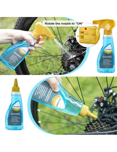 Kit de Limpieza de Bicicleta Focopot con Lubricante y Desengrasante
