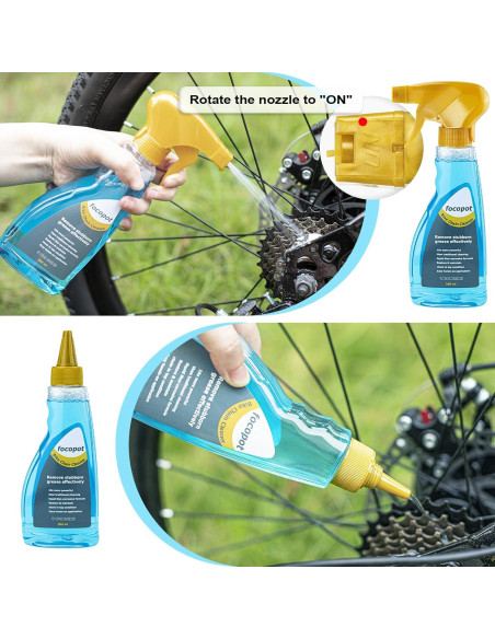 Kit de Limpieza de Bicicleta Focopot con Lubricante y Desengrasante
