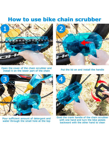 Kit de Limpieza de Bicicleta Focopot con Lubricante y Desengrasante