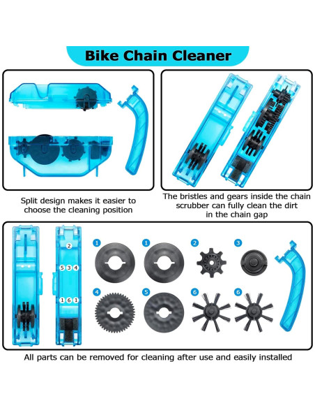 Kit de Limpieza de Bicicleta Focopot con Lubricante y Desengrasante