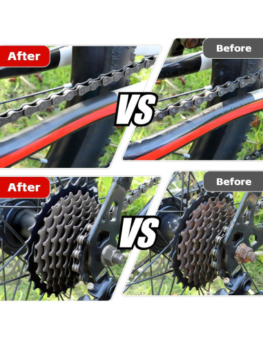 Kit de Limpieza de Bicicleta Focopot con Lubricante y Desengrasante