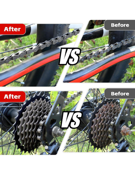 Kit de Limpieza de Bicicleta Focopot con Lubricante y Desengrasante