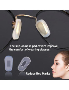 Cubiertas de Almohadillas para Gafas Gdnmpat Negro 10 Pares L 2