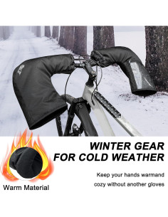 Manoplas de Ciclismo JLDTOP JLD003 - Impermeables y Térmicas 2