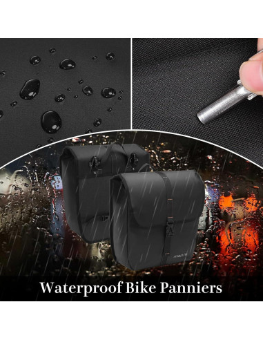 Alforjas Impermeables MOSISO 20L para Bicicleta - 2 Paquetes