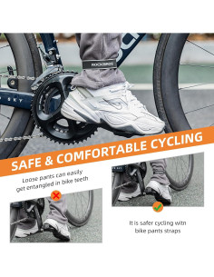 Correas Reflectantes para Pantalones ROCKBROS Ajustables 2 Pcs 2