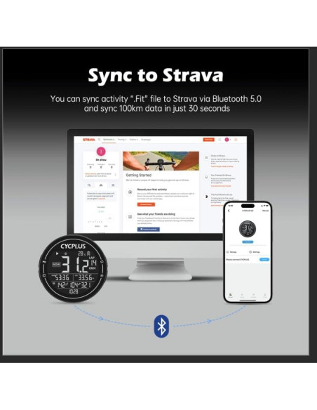 Computadora de Bicicleta CYCPLUS M2 GPS Inalámbrica 2.5"