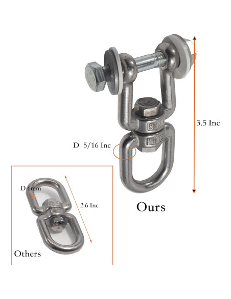 Soporte Giratorio 360 JXZJ para Saco de Boxeo y Hamacas