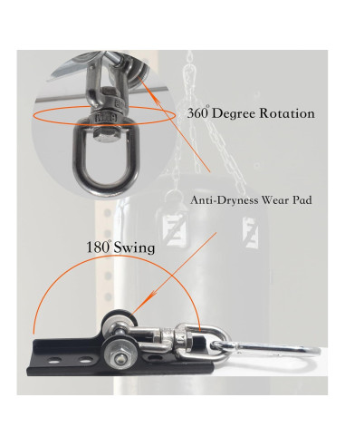 Soporte Giratorio 360 JXZJ para Saco de Boxeo y Hamacas