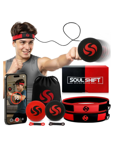 Bola de Reflexión de Boxeo Soul Shift - Kit Competencia 2 Pelotas
