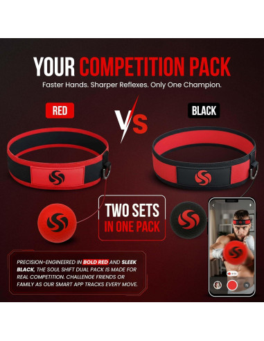 Bola de Reflexión de Boxeo Soul Shift - Kit Competencia 2 Pelotas