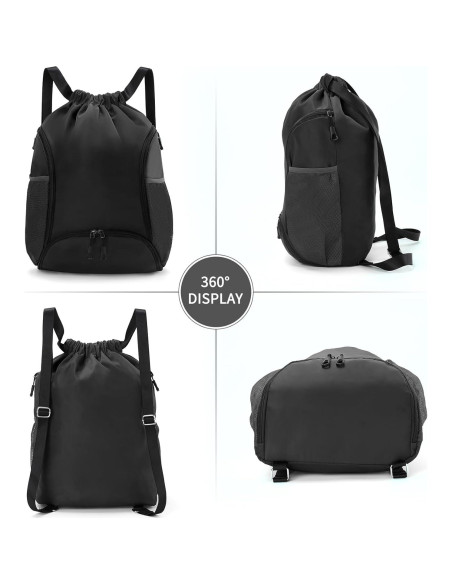 Bolsa de Gimnasio Valleycomfy 26L con Cordón y Compartimentos