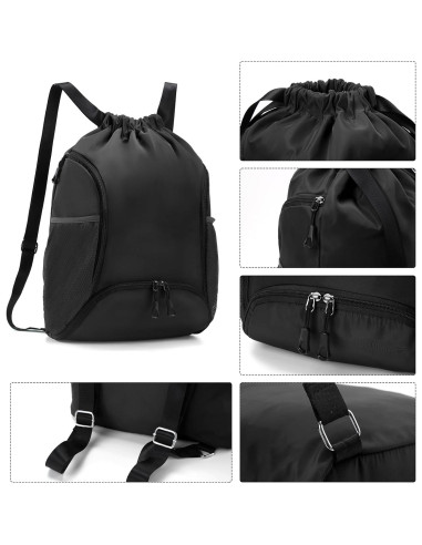 Bolsa de Gimnasio Valleycomfy 26L con Cordón y Compartimentos