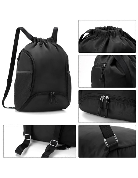 Bolsa de Gimnasio Valleycomfy 26L con Cordón y Compartimentos