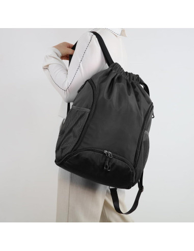 Bolsa de Gimnasio Valleycomfy 26L con Cordón y Compartimentos