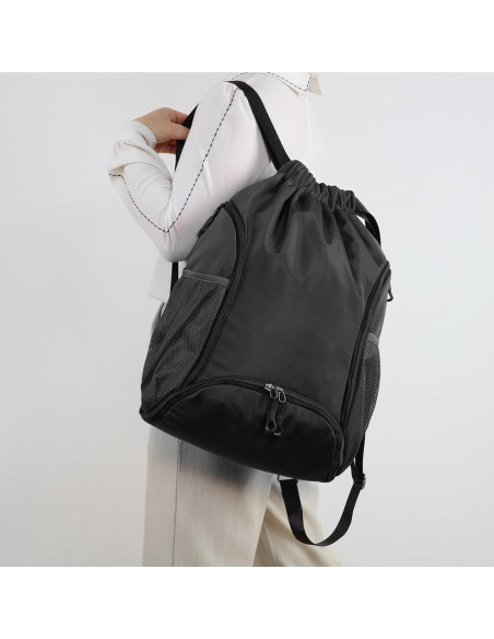 Bolsa de Gimnasio Valleycomfy 26L con Cordón y Compartimentos