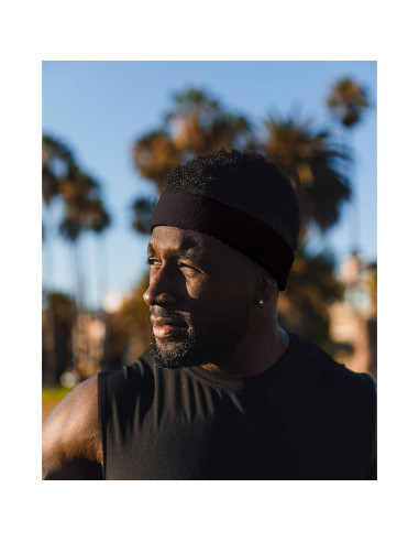 Cinta para el cabello Suddora negra, absorbente y cómoda