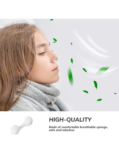 Filtro Nasal de Esponja Tondiamo 150 Pcs para Bronceado y Polvo