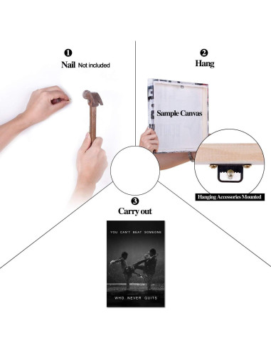 Arte de Pared Motivacional Muay Thai Yatsen Bridge 30x40 cm