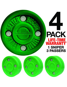 Discos de Hockey Mejor Disco 4 Pack - Verde Oscuro 2