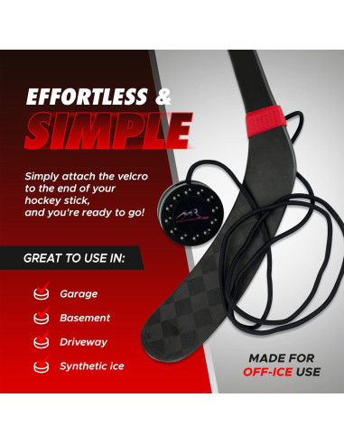Entrenador de Hockey Mr. Assist - Herramienta Portátil para Entrenamiento Fuera del Hielo