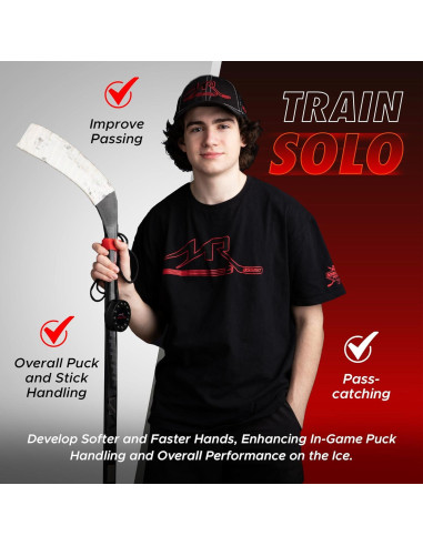 Entrenador de Hockey Mr. Assist - Herramienta Portátil para Entrenamiento Fuera del Hielo