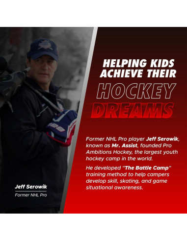 Entrenador de Hockey Mr. Assist - Herramienta Portátil para Entrenamiento Fuera del Hielo