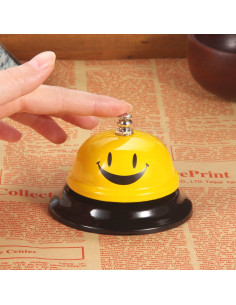 Timbre de Llamada EMDMAK Amarillo 8.51 cm Acero Inoxidable 2