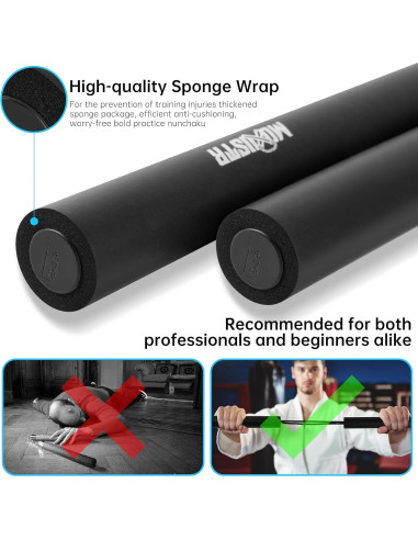 Nunchakus de Espuma MOXIISTR 25 cm para Principiantes