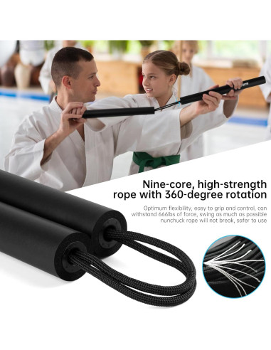 Nunchakus de Espuma MOXIISTR 25 cm para Principiantes