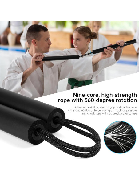 Nunchakus de Espuma MOXIISTR 25 cm para Principiantes