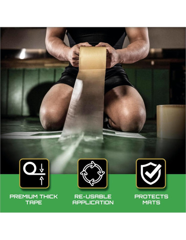 Cinta Adhesiva para Tapetes Matman 3" (7.62 cm) Ultra Fuerte