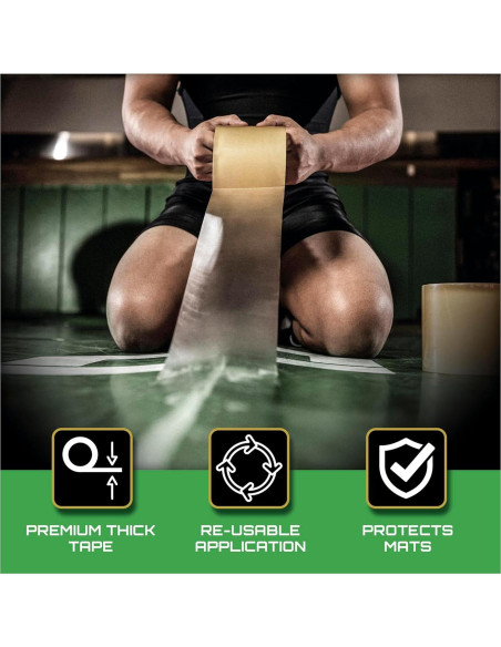 Cinta Adhesiva para Tapetes Matman 3" (7.62 cm) Ultra Fuerte