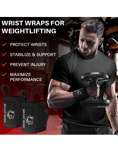 Muñequera de Levantamiento TECEUM 18" (45.72 cm) Negra