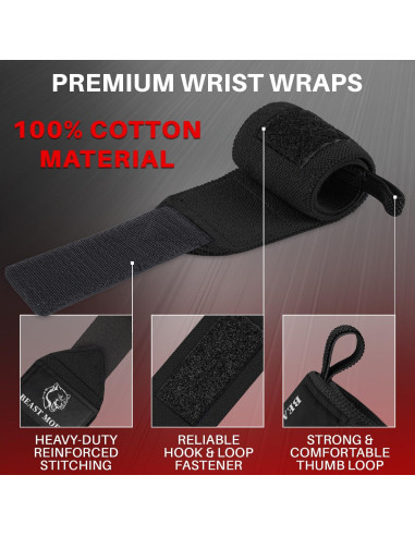 Muñequera de Levantamiento TECEUM 18" (45.72 cm) Negra