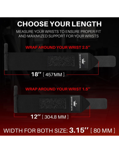 Muñequera de Levantamiento TECEUM 18" (45.72 cm) Negra