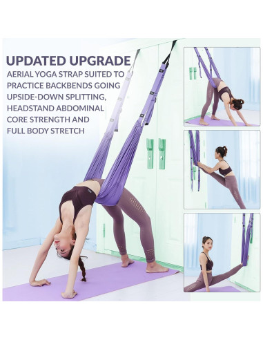 Correa de Estiramiento de Piernas Diamerd 160 cm Nylon Púrpura