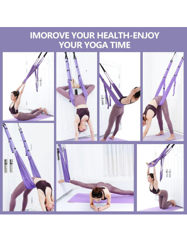 Correa de Estiramiento de Piernas Diamerd 160 cm Nylon Púrpura