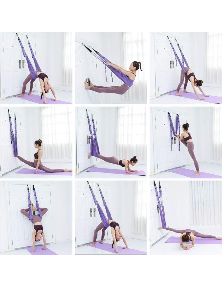 Correa de Estiramiento de Piernas Diamerd 160 cm Nylon Púrpura