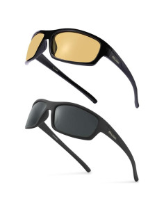 Gafas de sol deportivas POLARKING 2 en 1 UV bloqueo