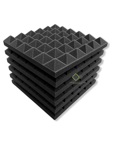 Paneles Acústicos Pirámide YGM 30.48 cm - Juego de 6